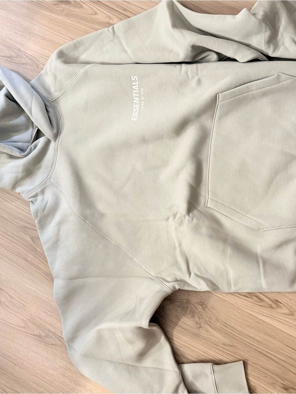 Fear of God ESSENTIALS Light Sage Pullover Hoodie